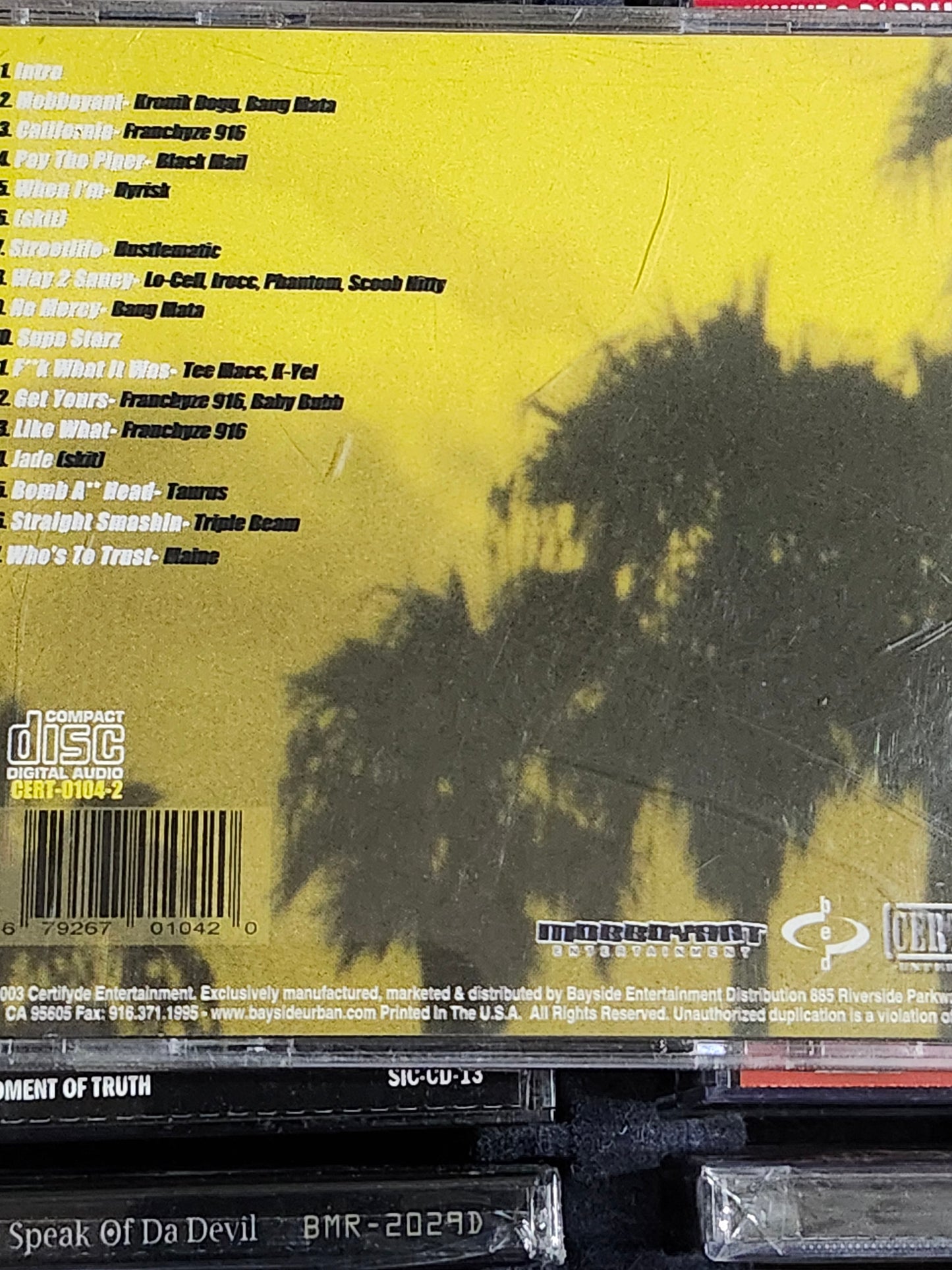 Taurus - Mobboyant CD Triple Beam Rare HTF OOP Norcal Sacramento