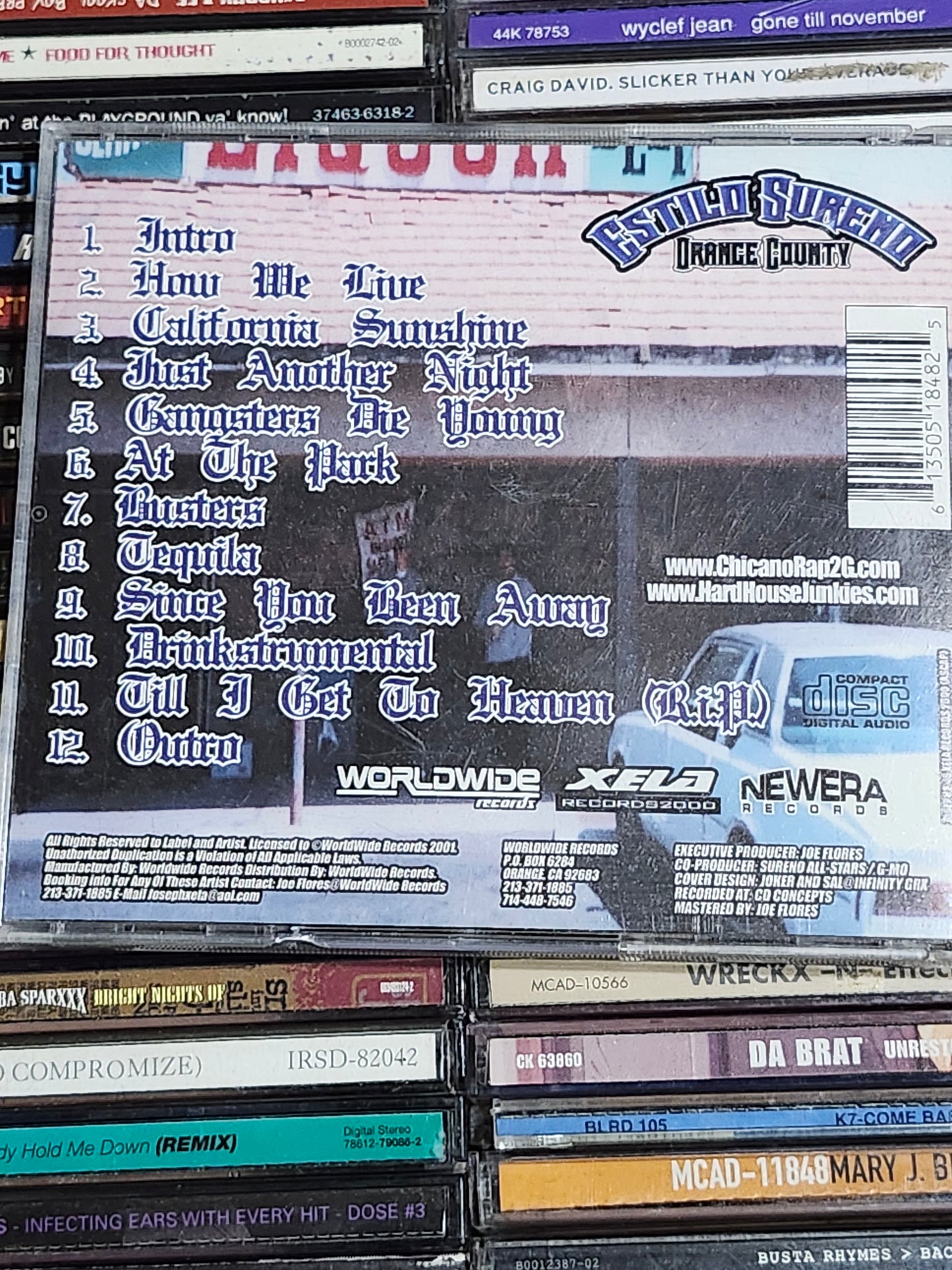 Estilo Sureno Blue Raggin Surenos CD Chicano Rap Rare HTF OOP Original Gangsta