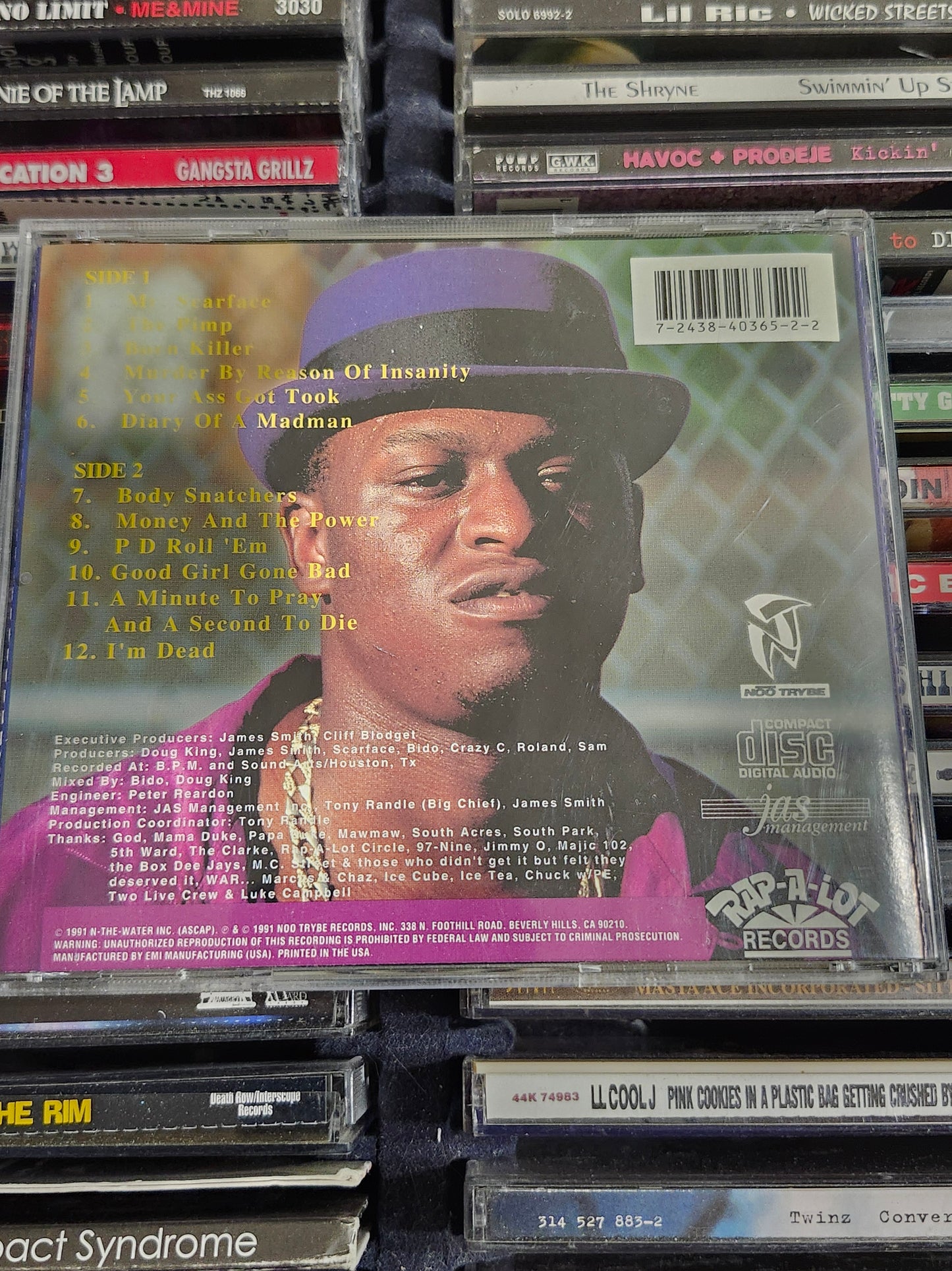 Scarface Mr Scarface Is Back CD Geto Boys Rare HTF OOP
