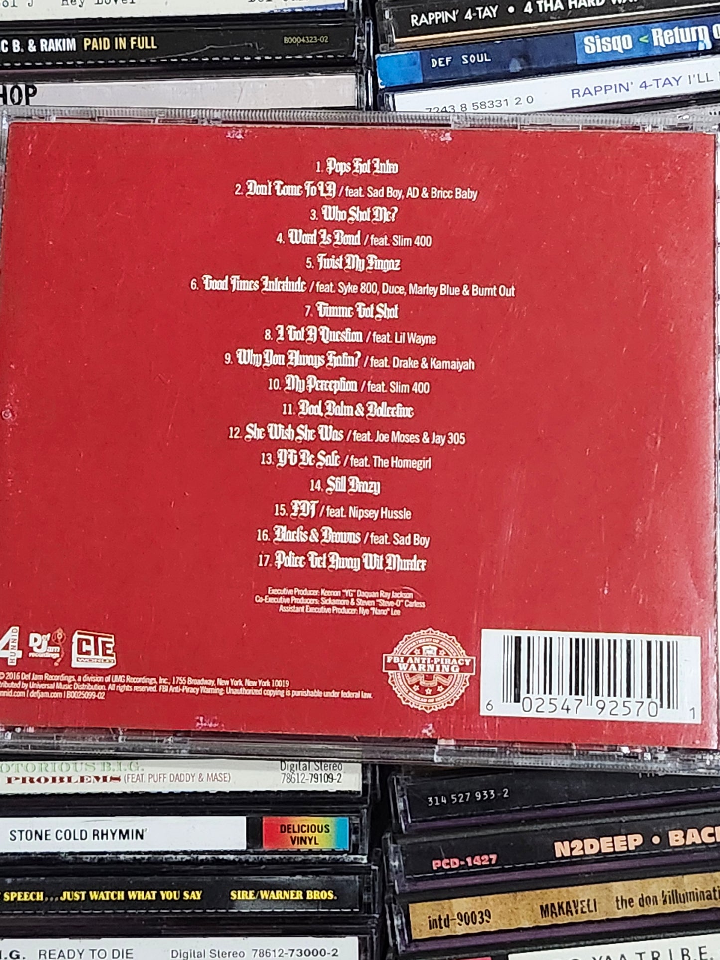YG Still Brazy CD Drake Nipsey Hussle Lil Wayne Rare HTF OOP