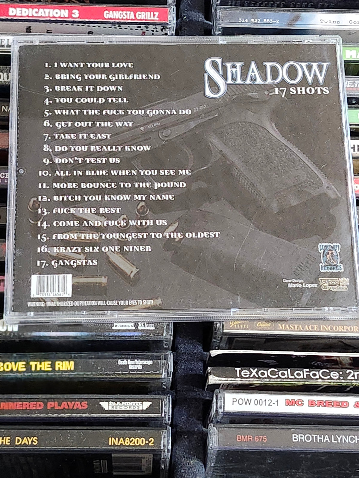 Mr Shadow 17 Shots CD Chicano Rare HTF OOP San Diego