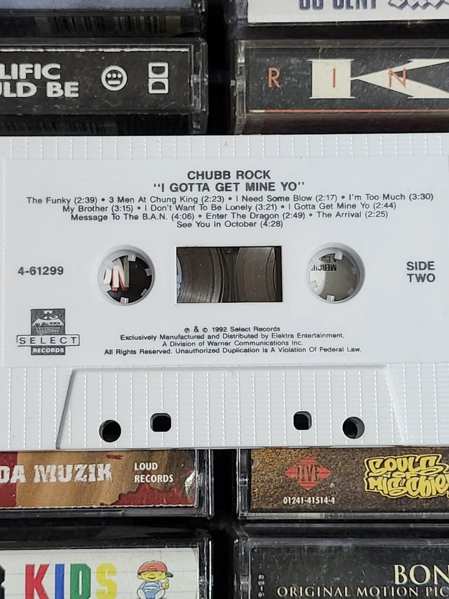 Chubb Rock I Gotta Get Mine Yo! Book of Rhymes Cassette