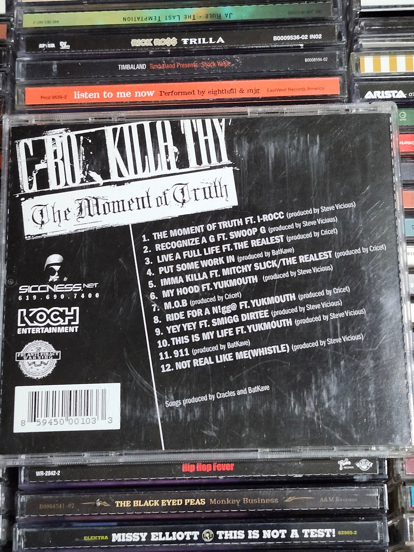 C-Bo Killa Tay The Moment Of Truth CD Rare HTF OOP Mitchy Slick Yukmouth Norcal