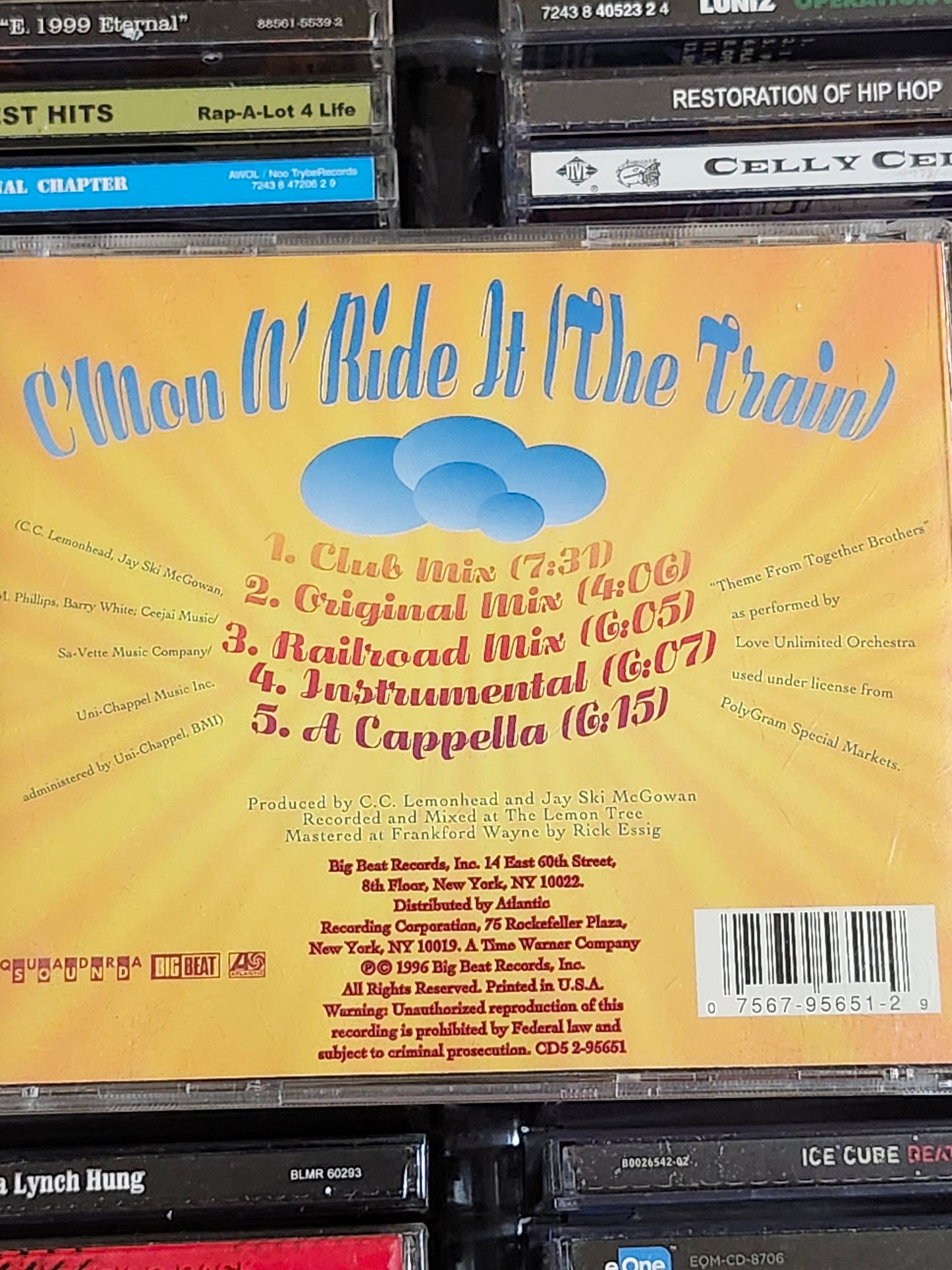Quad City DJ's C'mon N' Ride It (The Train) Single CD