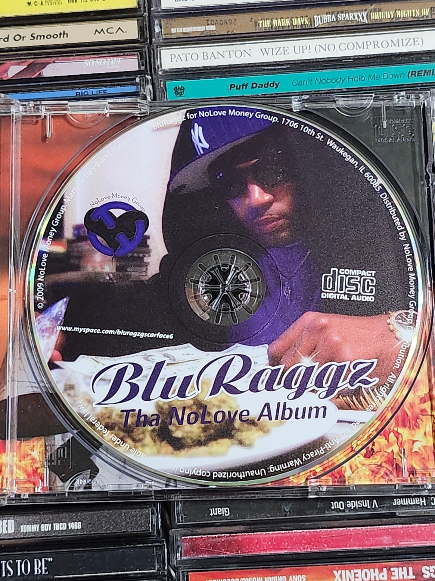 Blu Raggz The No Love Album CD Rap Rare HTF OOP Gangsta Bizzy Boy