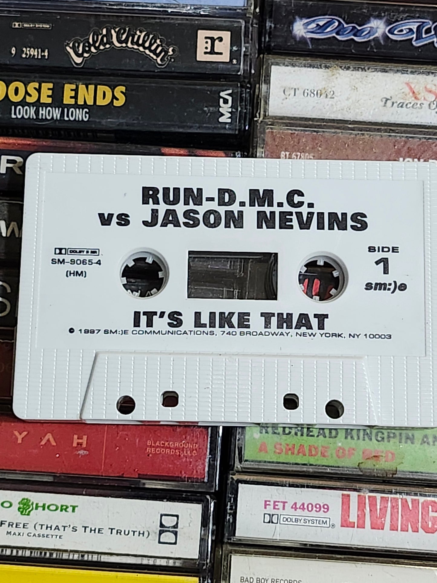 Run Dmc vs Jason Nevins It’s Like That Cassette Tape Single Rare HTF OOP