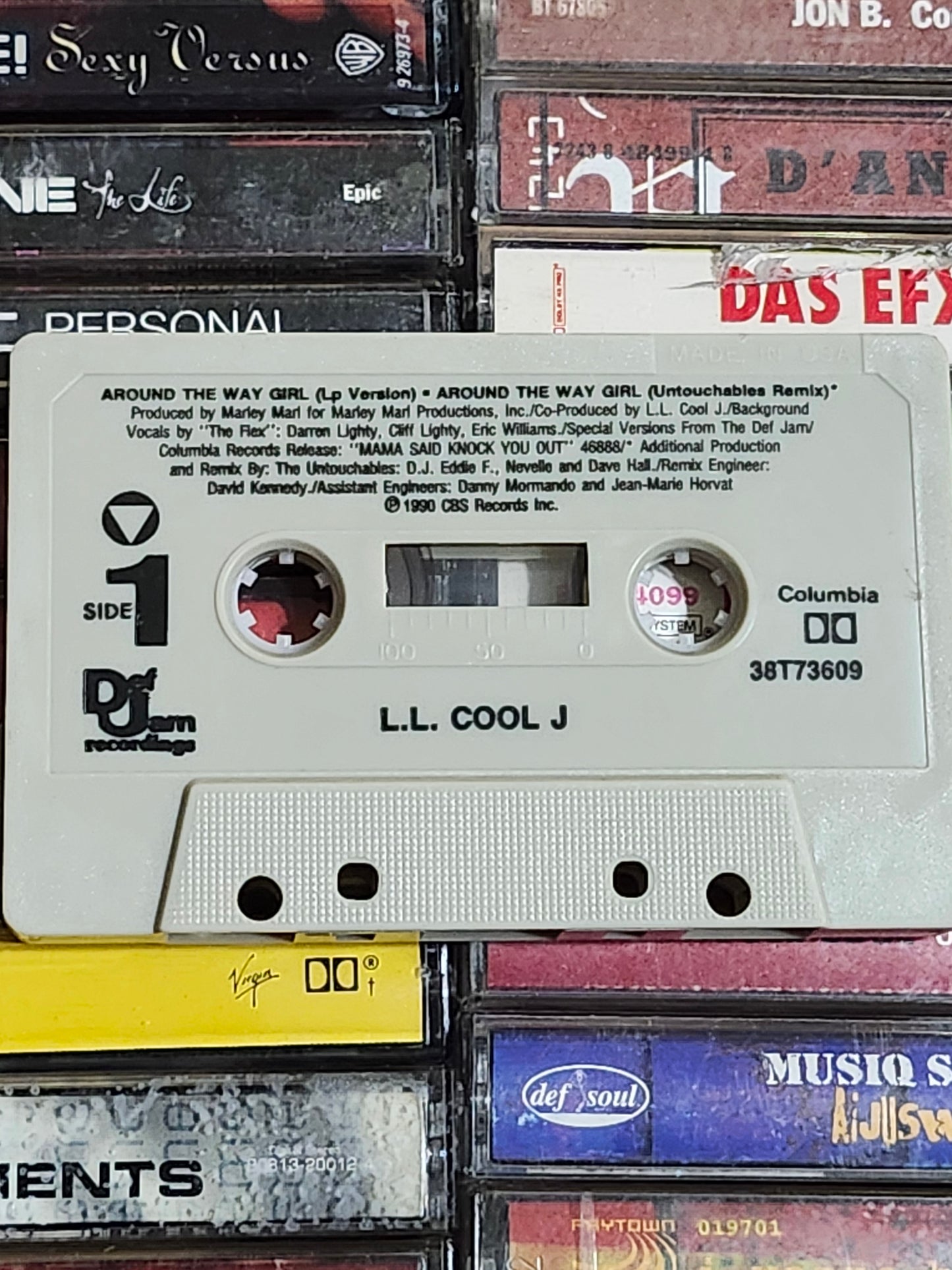 LL Cool J – Around The Way Girl Cassette Single 1990 Def Jam Columbia Rap