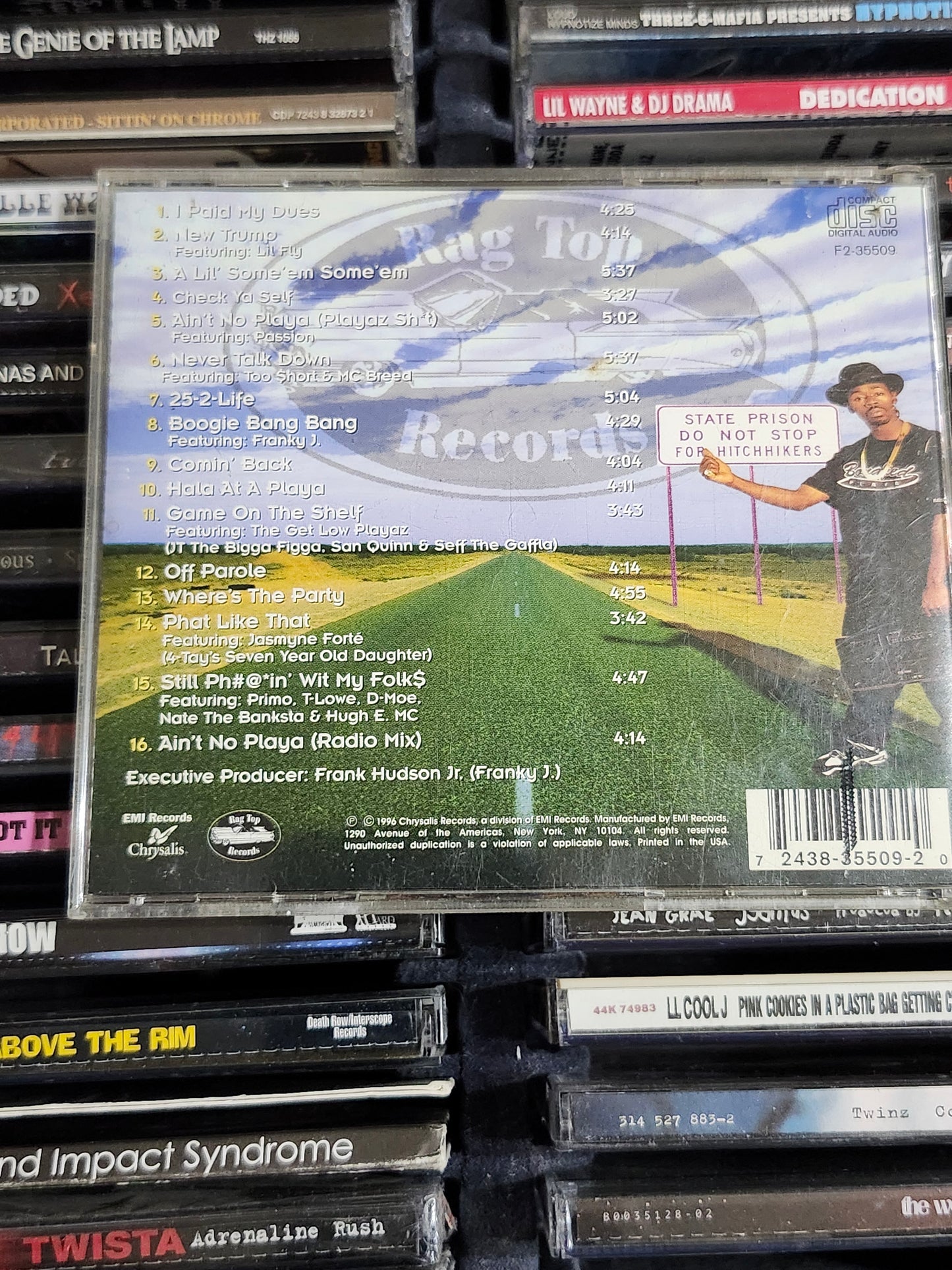 Rappin' 4-Tay - Off Parole CD Too Short San Quinn MC Breed GLP