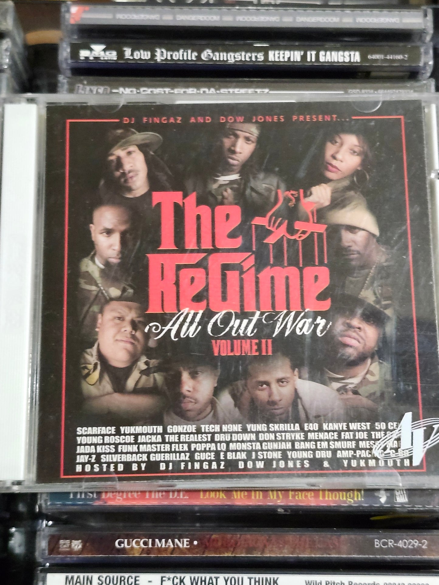 The Regime All Out War Volume 2 CD Tech N9ne Kanye West Yukmouth E-40 Jacka