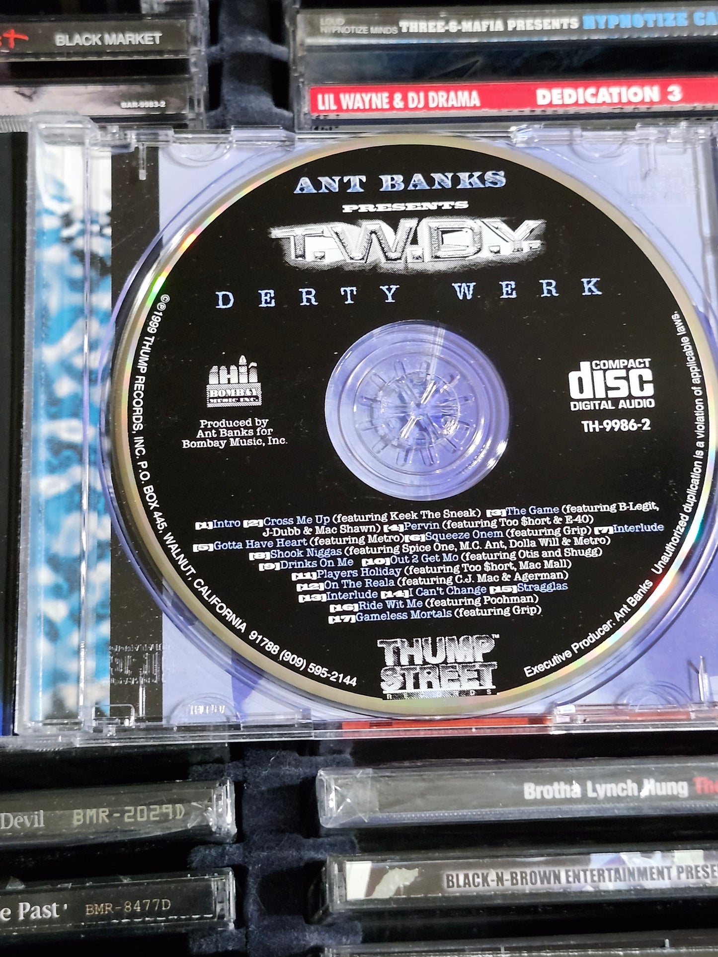 Ant Banks TWDY Derty Werk CD T.W.D.Y. Too Short Mac Mall E 40 Keak Spice 1