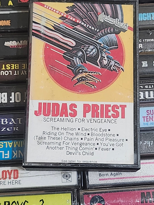 Judas Priest Screaming For Vengeance Cassette Tape