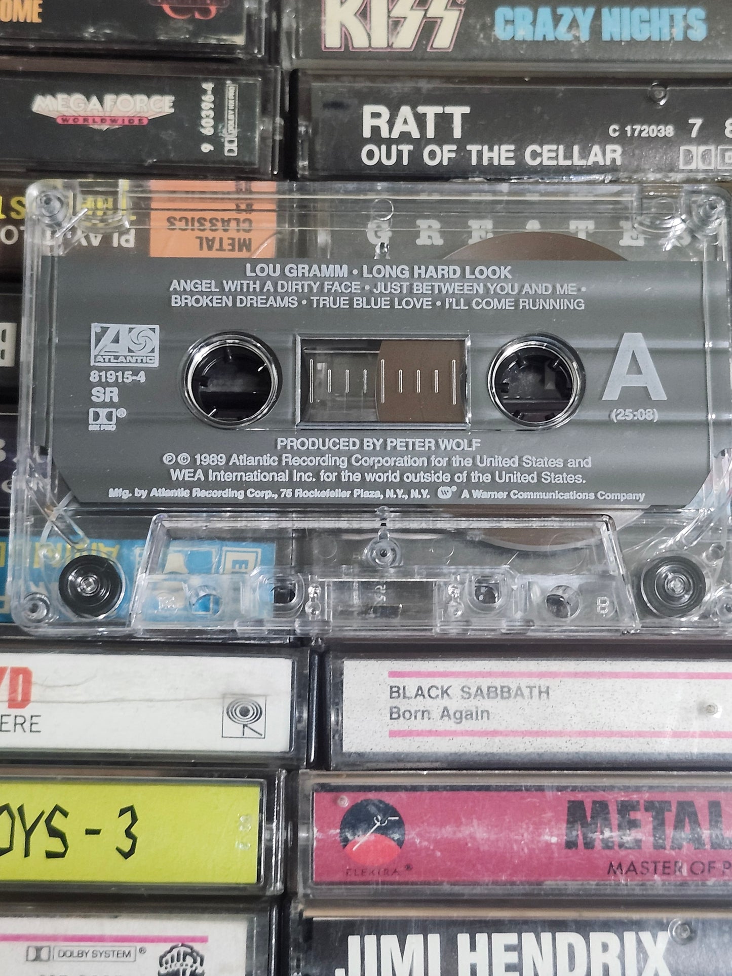 Lou Gramm Long Hard Look Cassette Tape