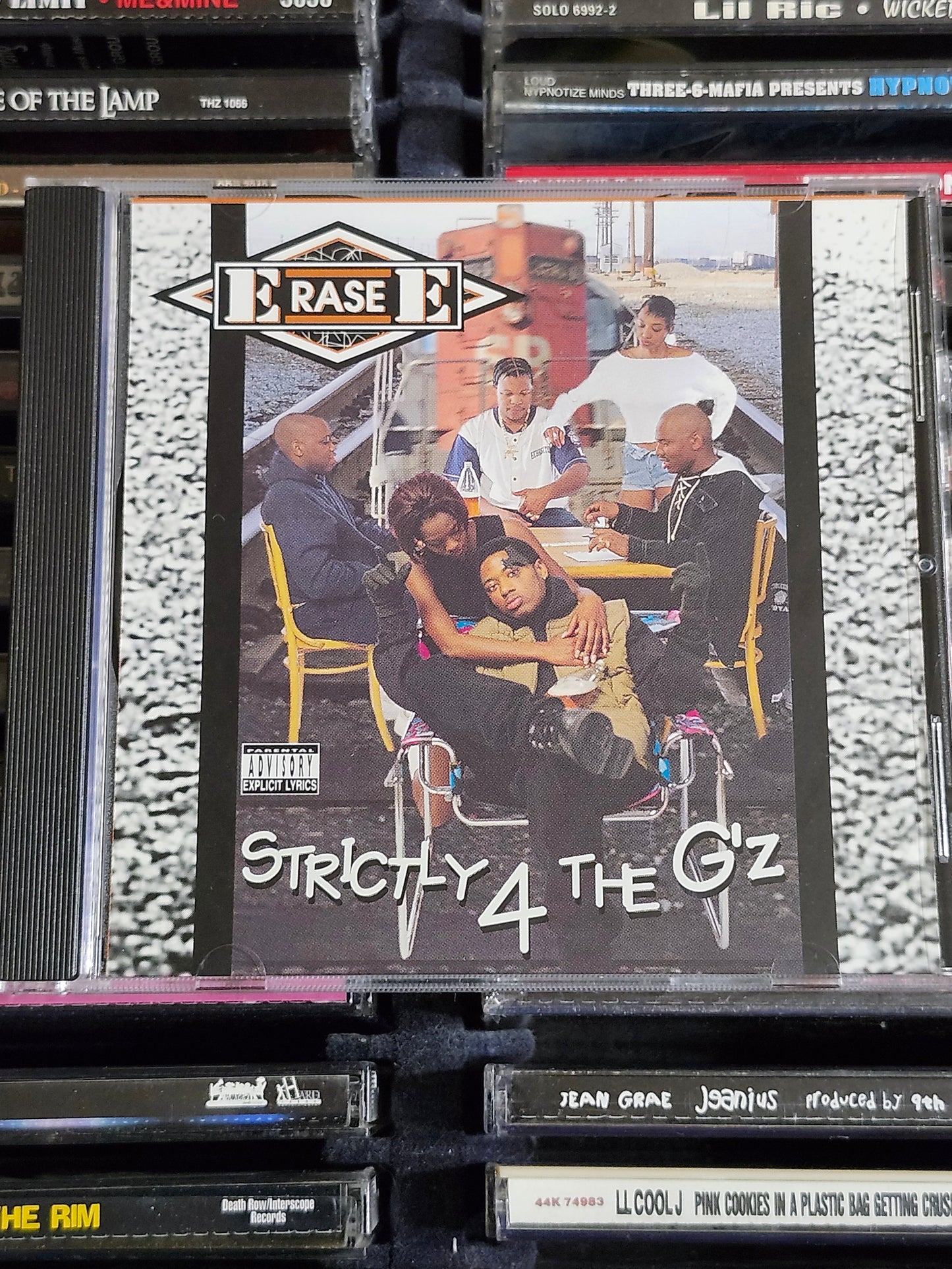 Erase E Strictly 4 the G'z CD Gangsta Rap Rare HTF OOP Richmond Bay Area Silk-E