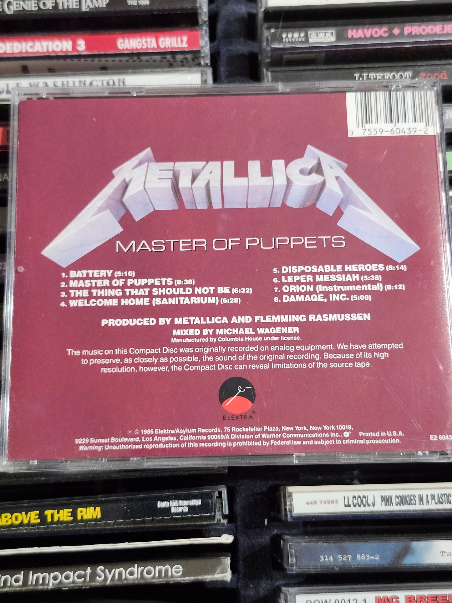 Metallica Master of Puppets CD