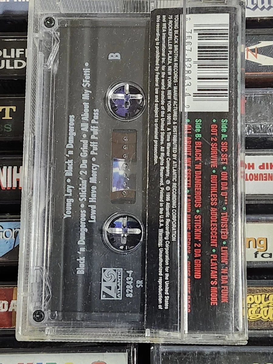 Young Lay - Black 'N Dangerous Cassette 2pac Mac Mall Rare HTF OOP
