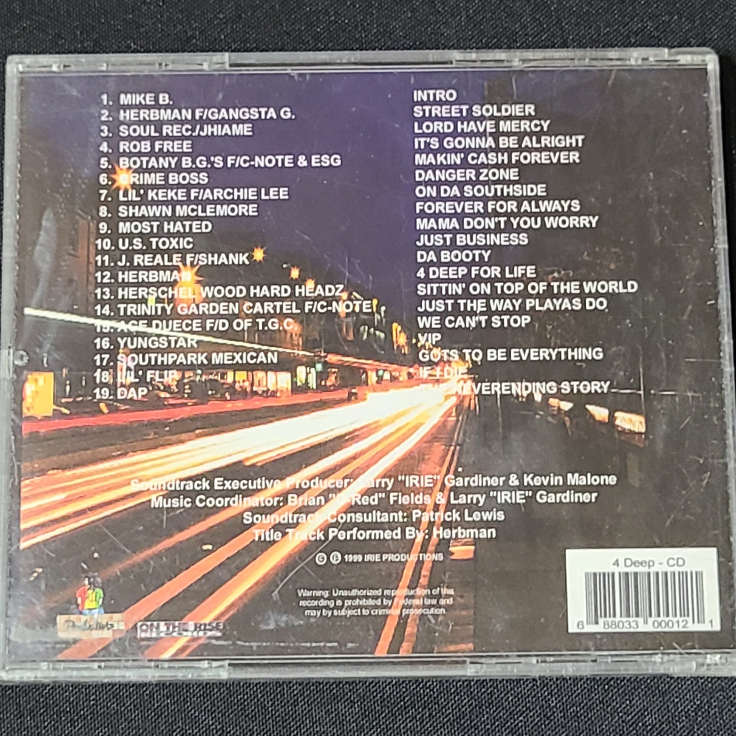 4 Deep Soundtrack CD SPM Lil Flip Lil Keke