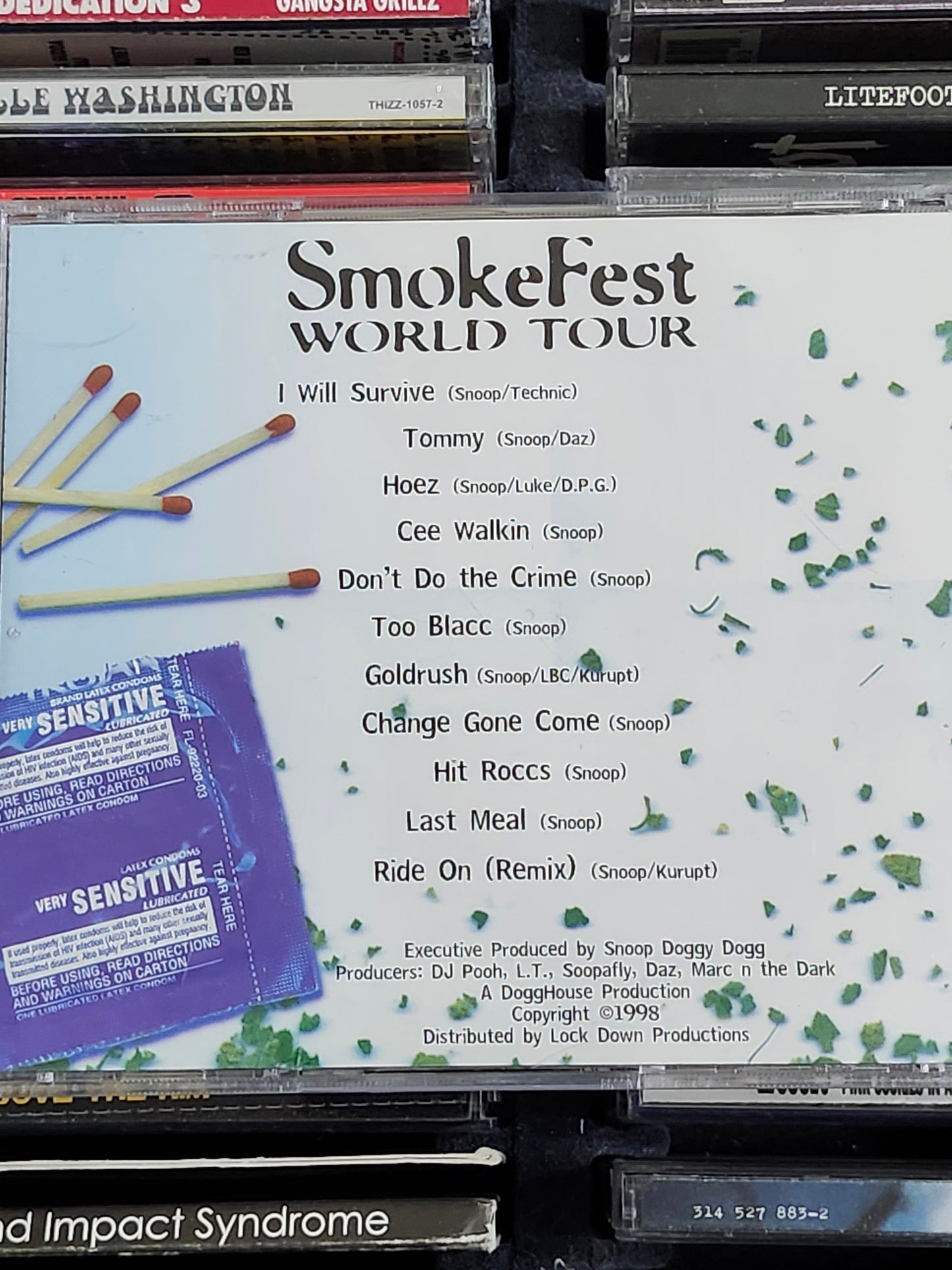 Snoop Doggy Dogg - Smokefest World Tour CD Death Row Rare HTF OOP