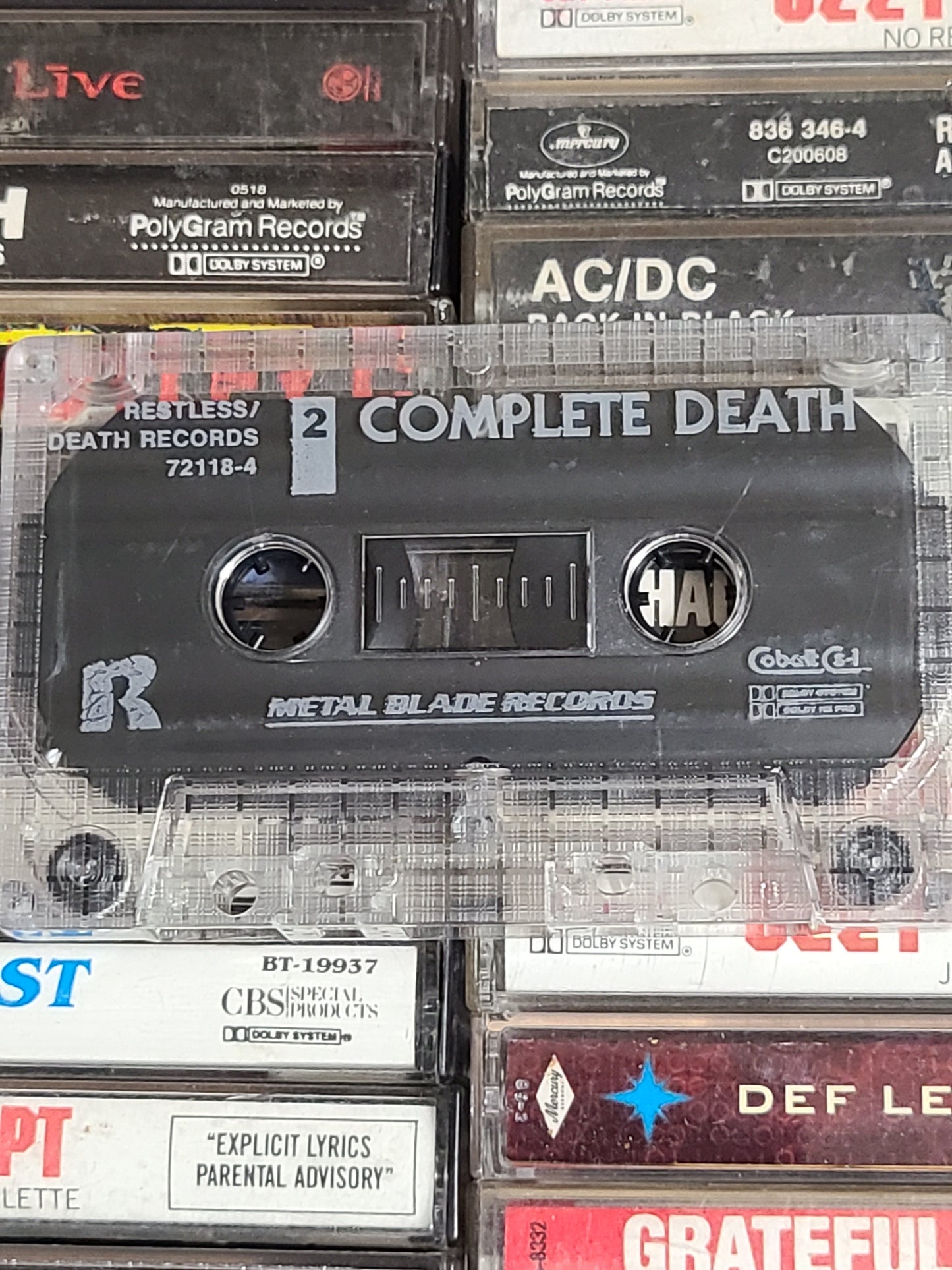 Complete Death Cassette D.R.I Metal Rare HTF OOP
