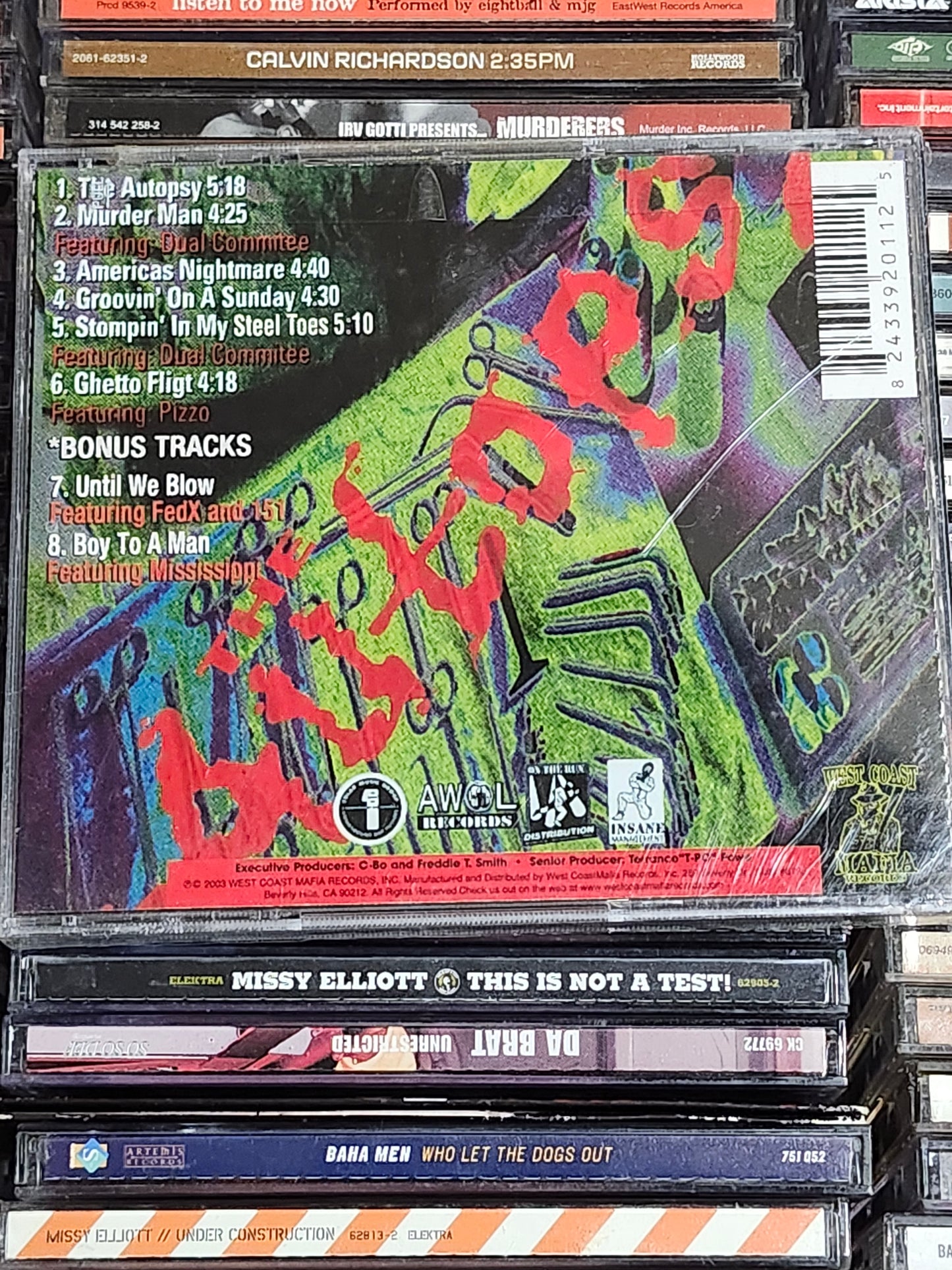 C-Bo The Autopsy CD New Sealed Fed-X Rare HTF OOP AWOL Sacramento Norcal Rap