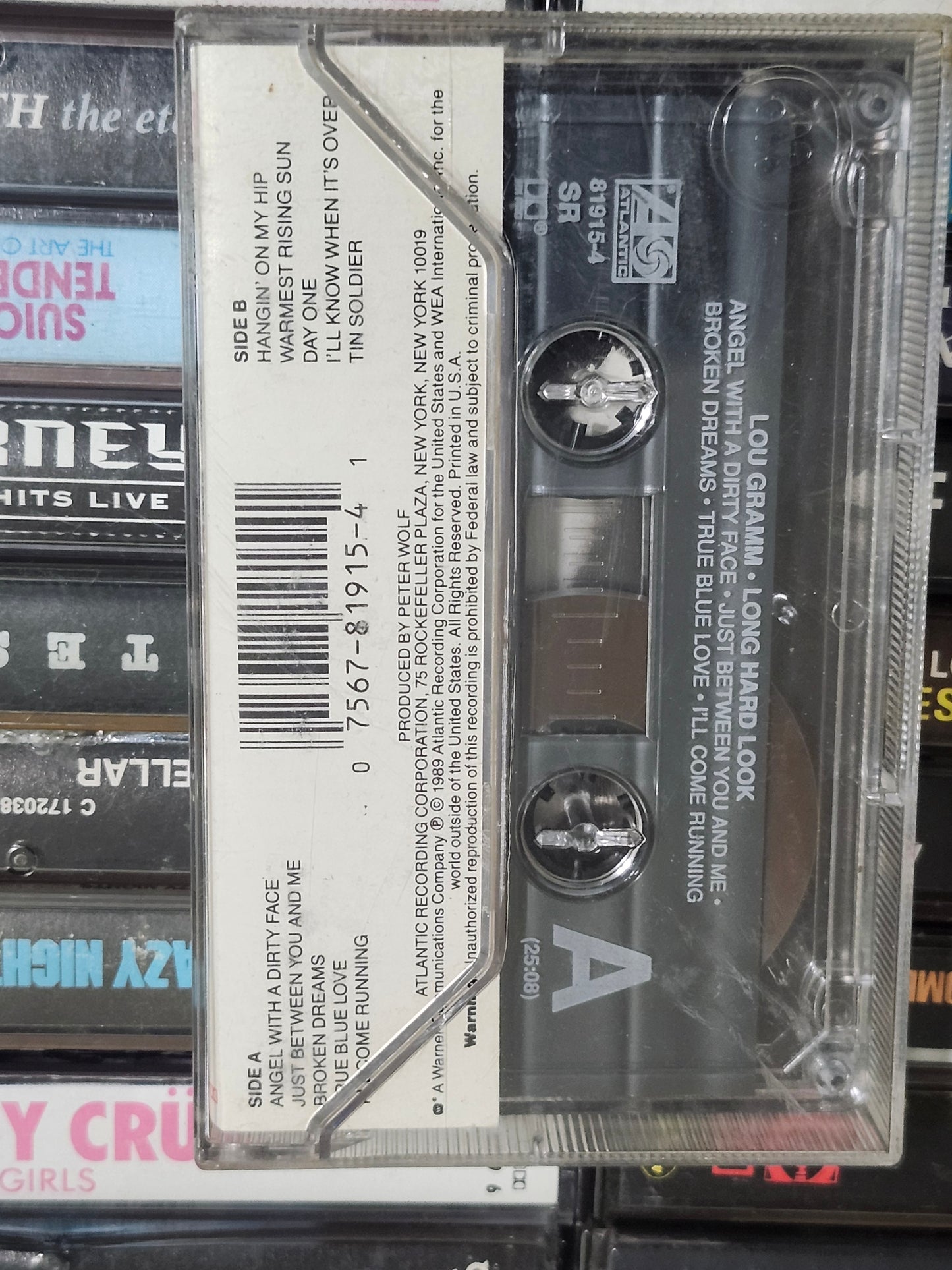 Lou Gramm Long Hard Look Cassette Tape