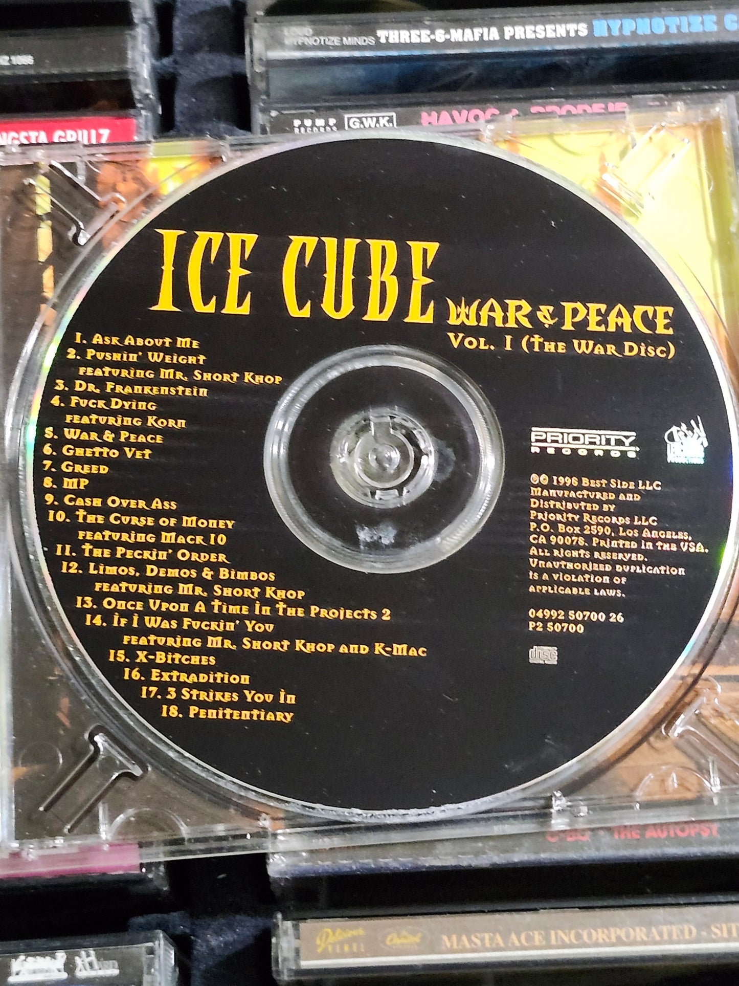 Ice Cube War & Peace 1 (War Disc) CD