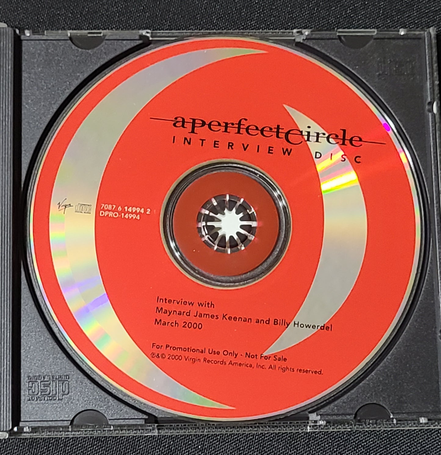 A Perfect Circle Interview Disc CD Tool Metal Rock