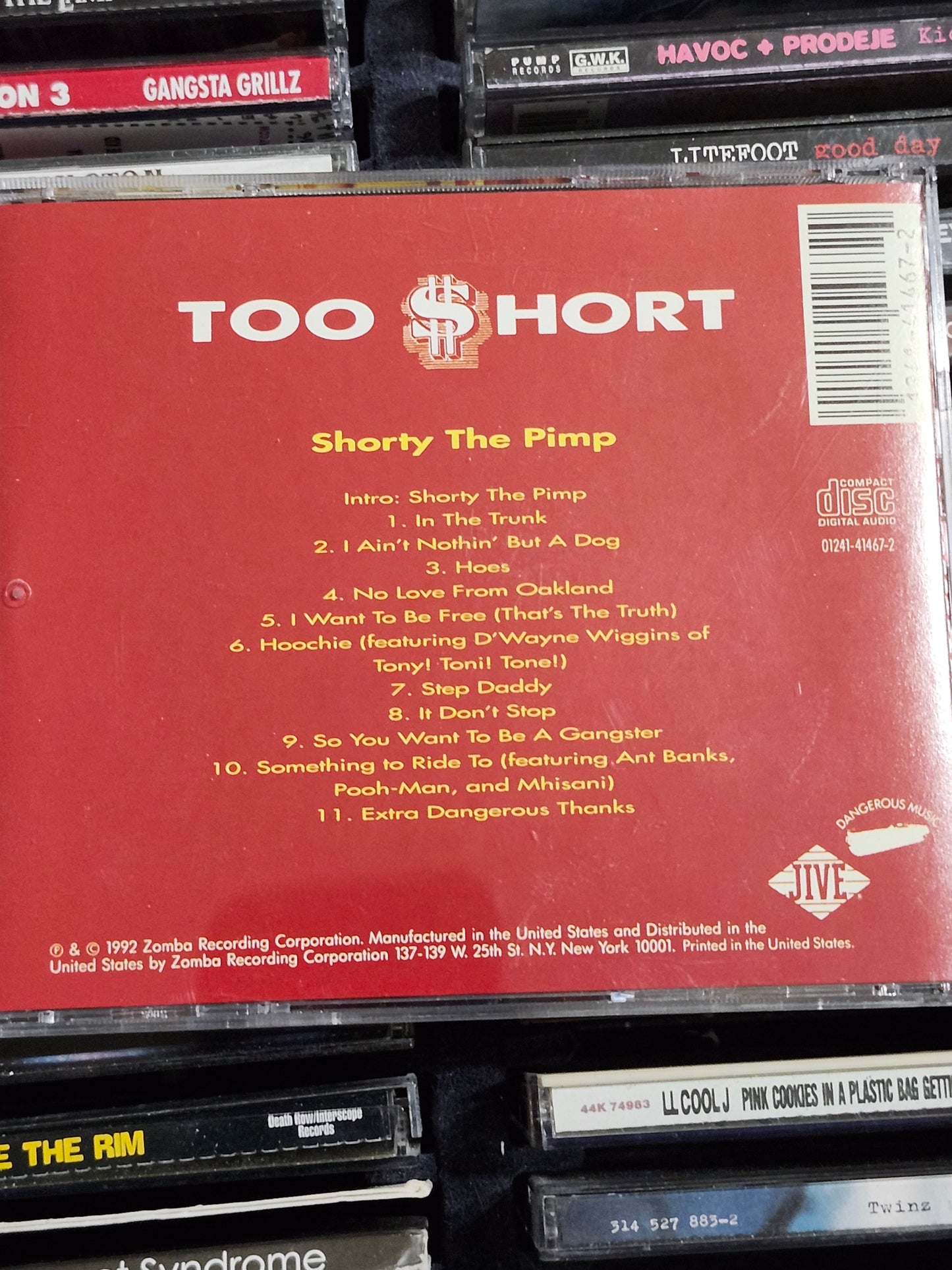 Too Short Shorty the Pimp Music CD