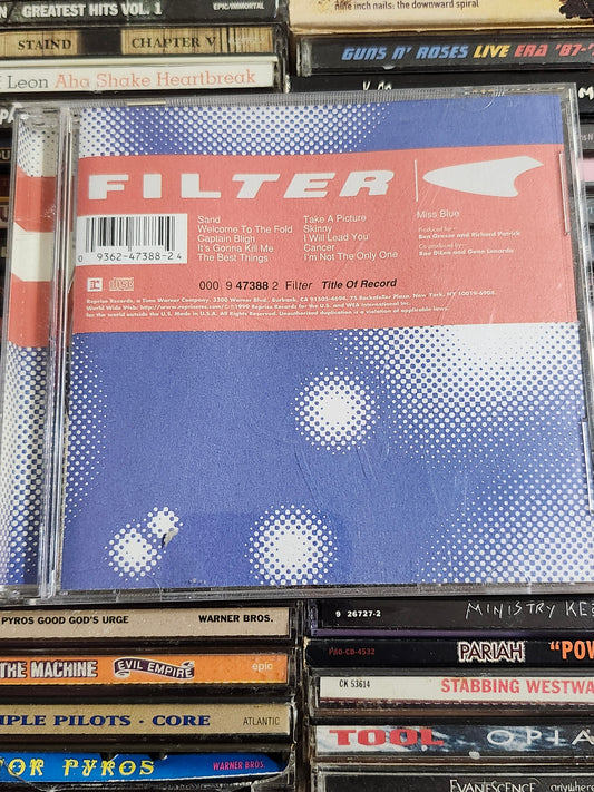 Filter- Title Of Record  CD