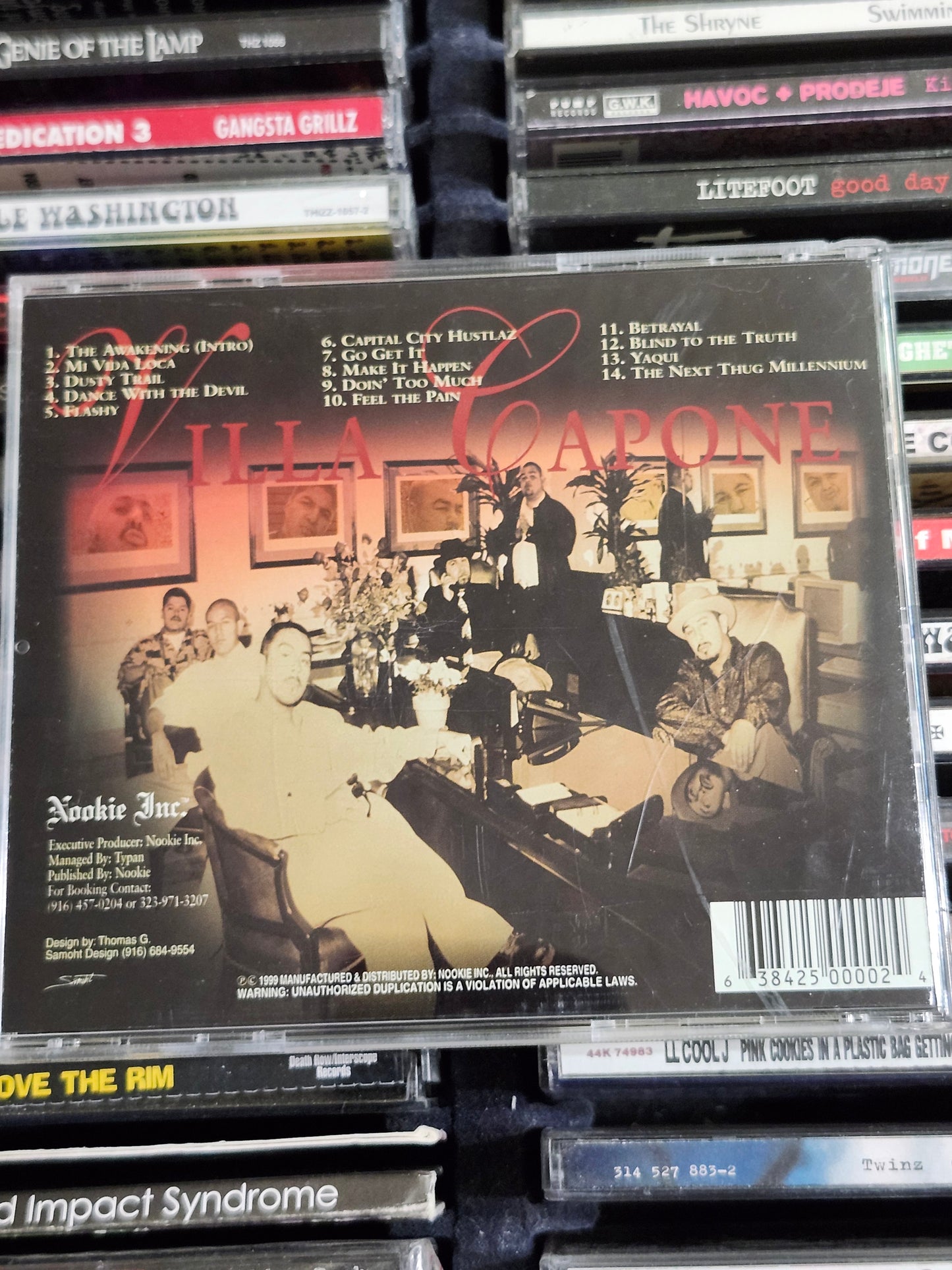 Sins of The Father Villa Capone CD Sacramento Rap Rare HTF OOP Cali Norcal