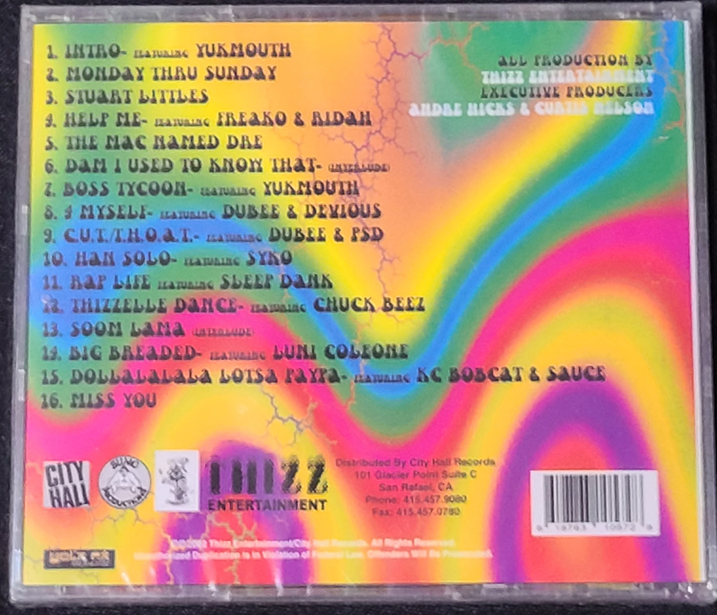 Mac Dre Thizzelle Washington CD New Sealed
