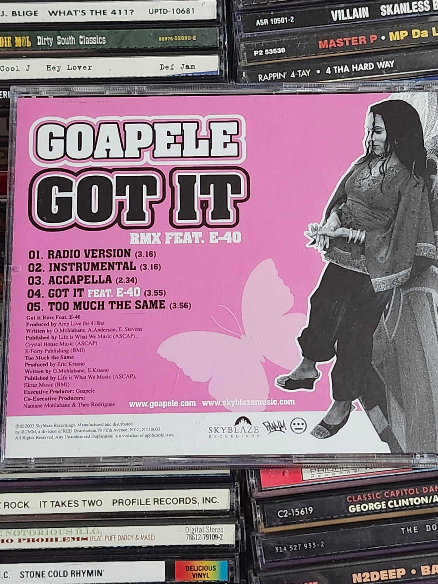Goapele Got It CD E-40 Single Rare HTF OOP Bay Area