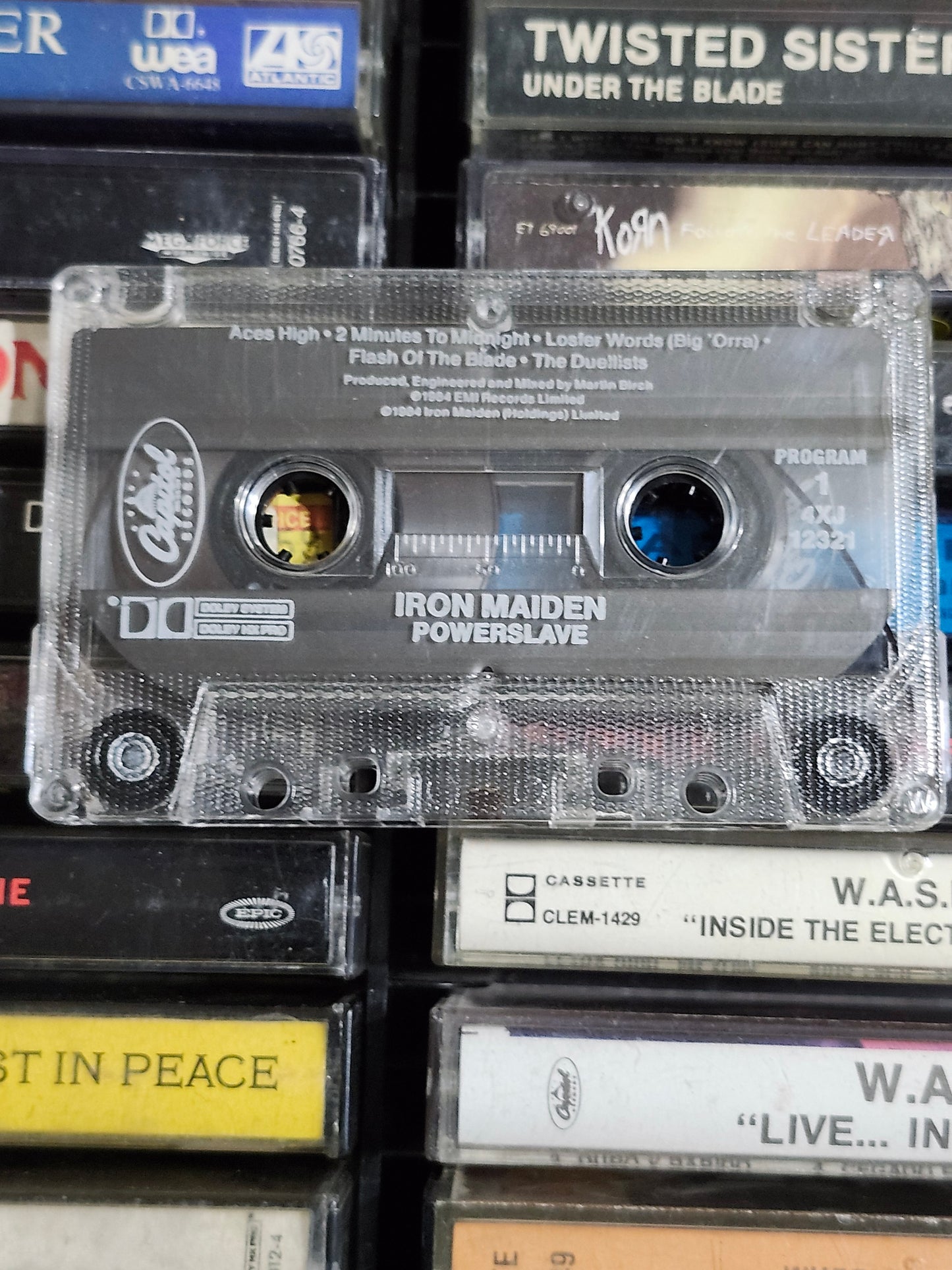 Iron Maiden - Powerslave Cassette Tape Metal