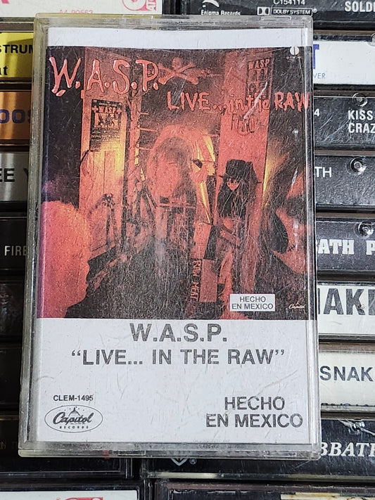 W.A.S.P. Live...In The Raw Cassette Tape Import Mexico Rare HTF OOP WASP