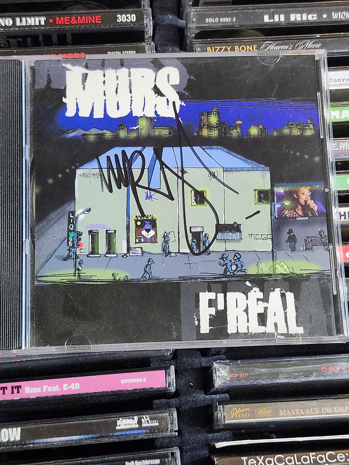Murs F'real CD Signed Rare HTF OOP Living Legends Rap Grouch Asop Eligh