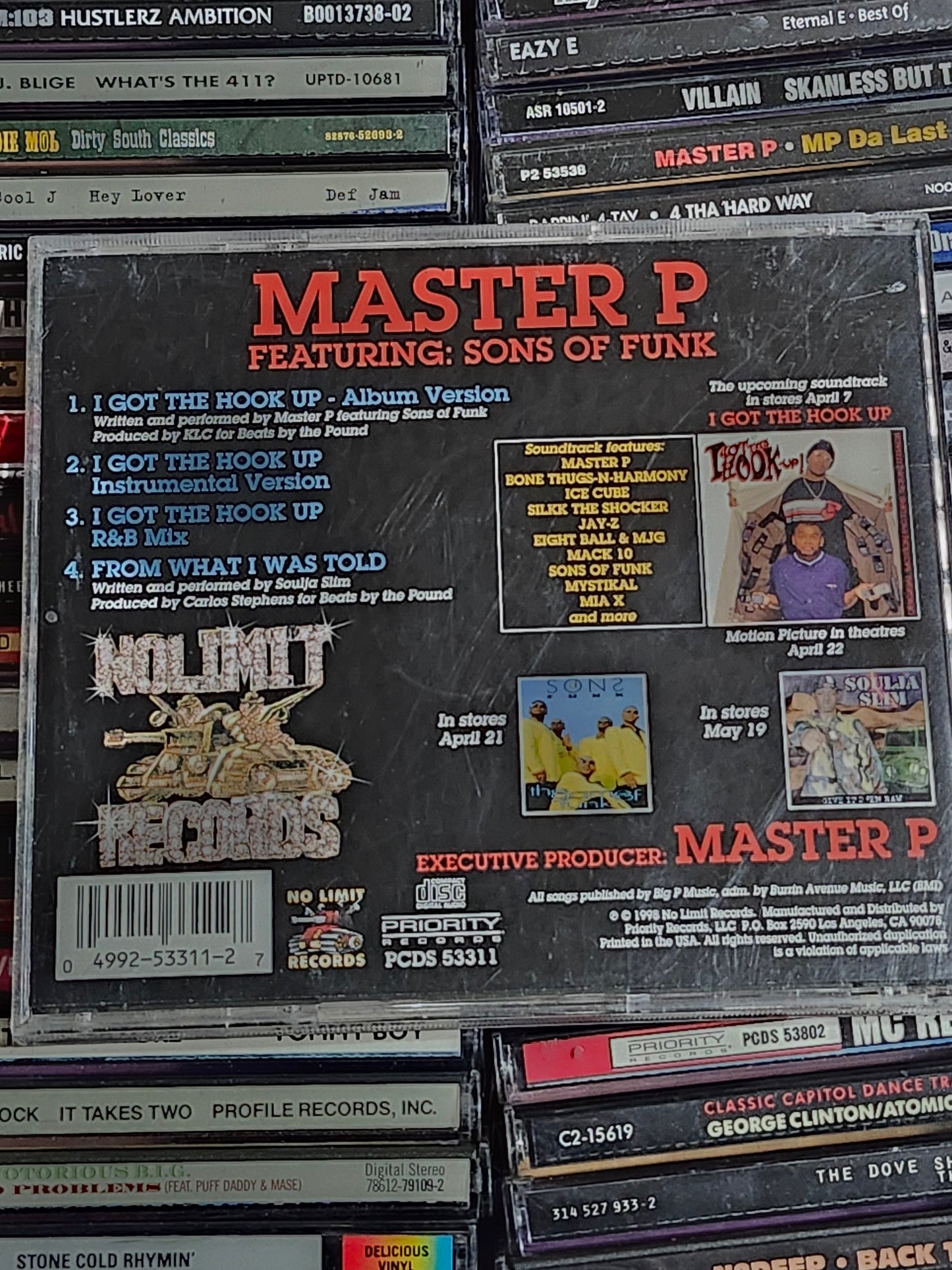 Master P I Got The Hook Up CD Single No Limit Soulja Slim