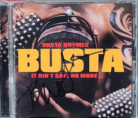 Busta Ryhmes Signed  It Ain't Safe No More CD