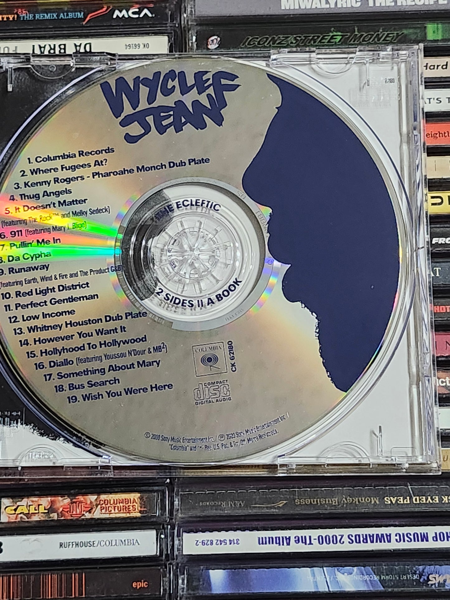 Wyclef Jean Ecleftic 2 Sides II A Book CD The Rock Dwayne Johsnon Kenny Rogers