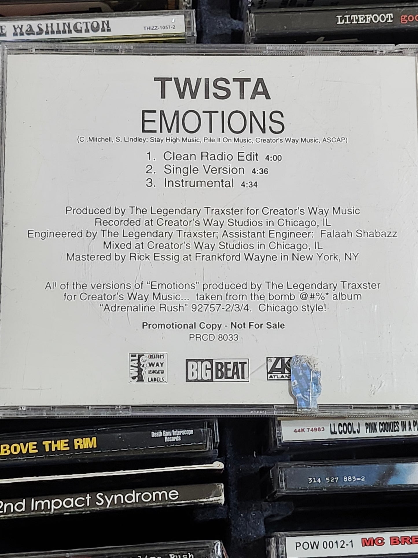 Twista – Emotions Promo Single CD Rare HTF OOP