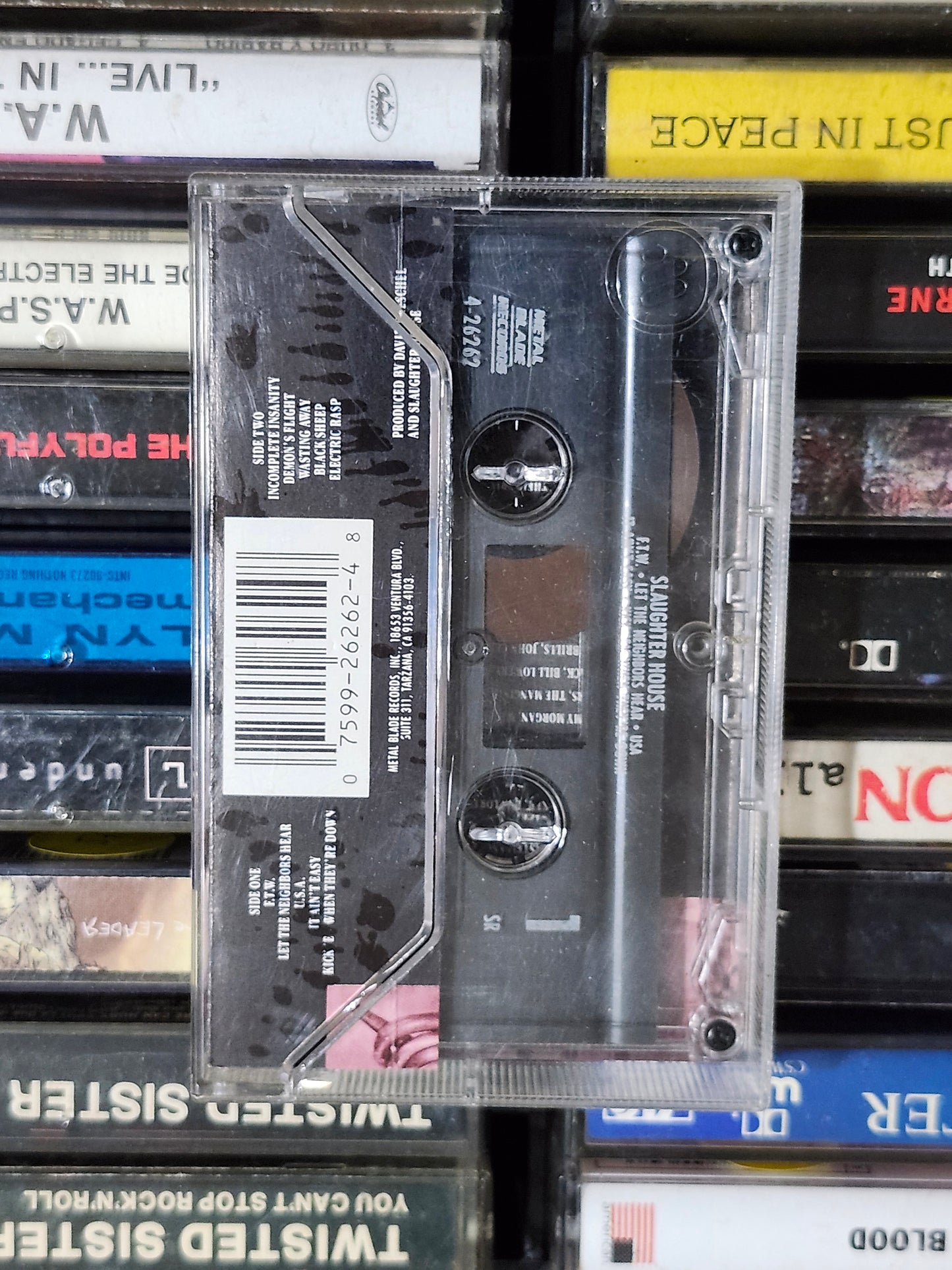 Slaughter House Cassette Tape Metal Blade Slaughterhouse