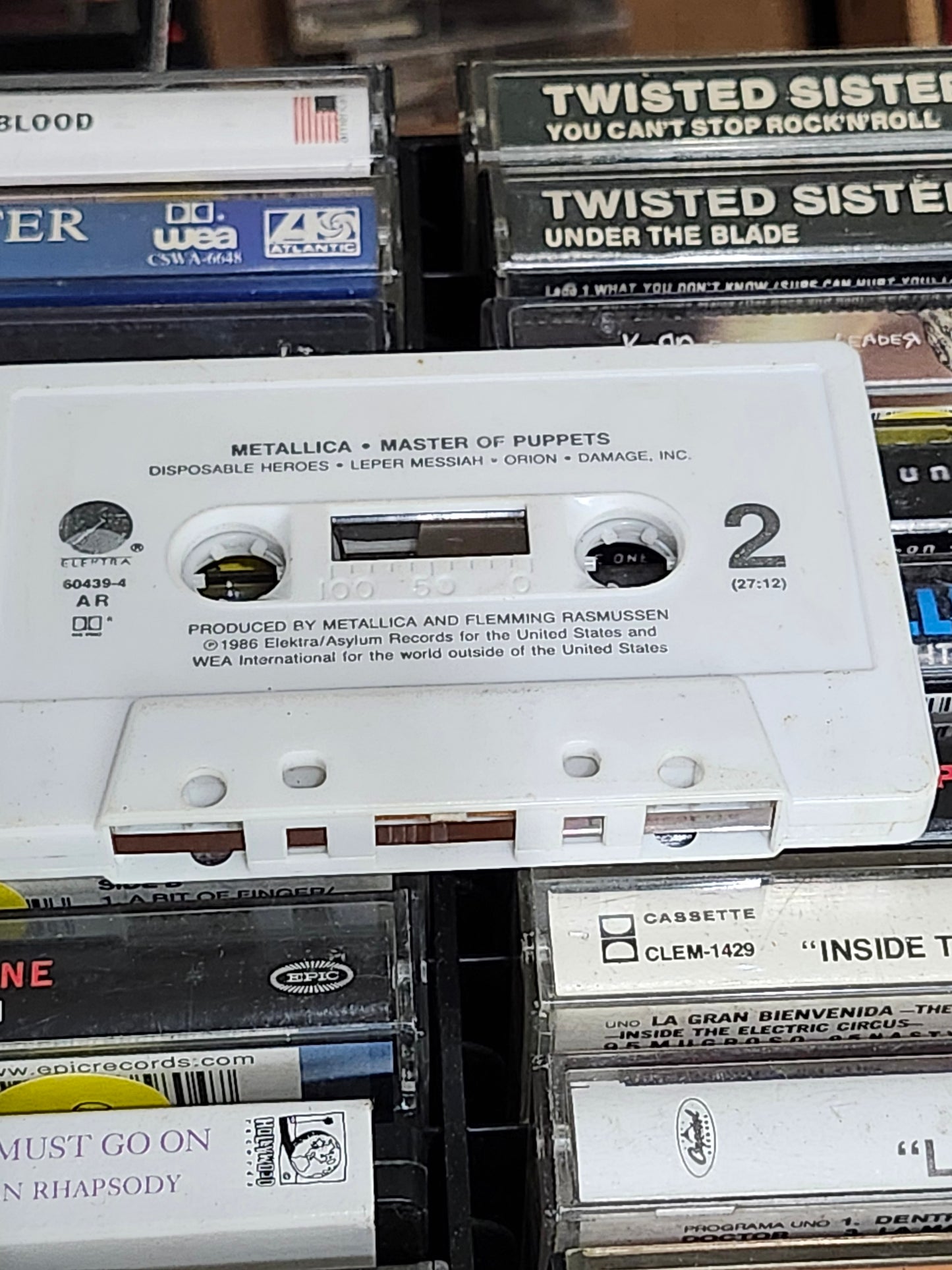 Metallica Master of Puppets Cassette