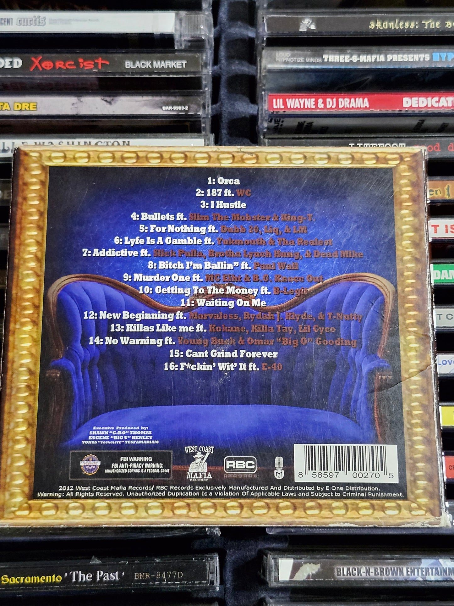 C-Bo Orca CD E-40 Brotha Lynch B-Legit T-Nutty Killa Tay MC Eiht Yukmouth Rare