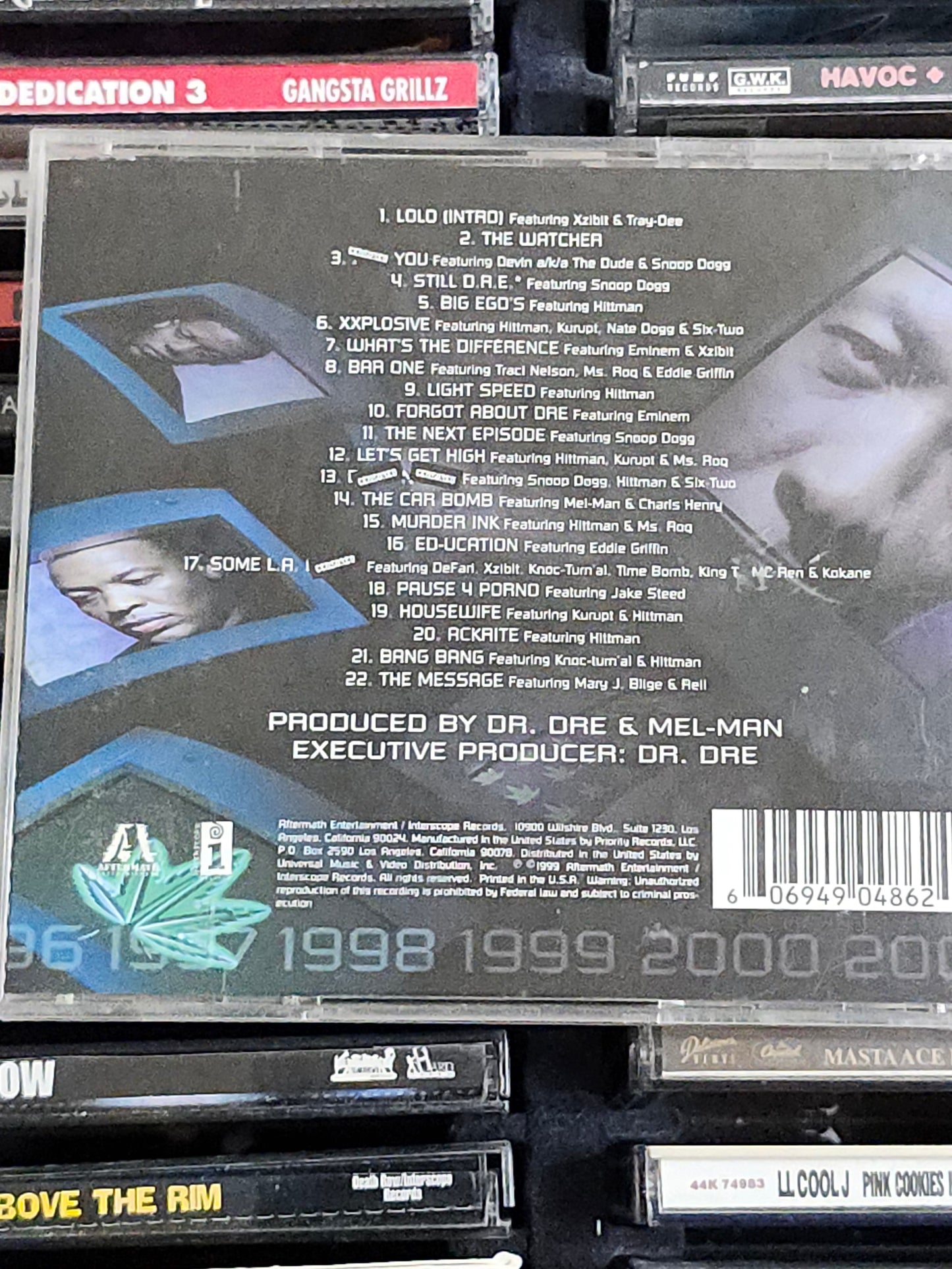 Dr. Dre Chronic 2001 CD Eminem Xzibit Kurupt