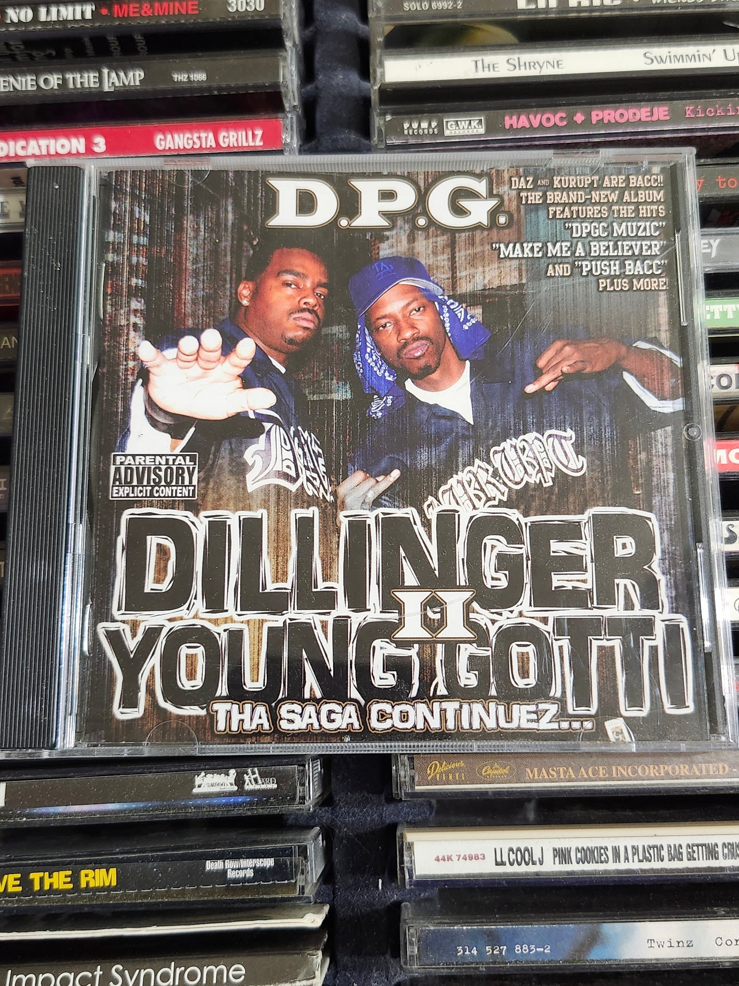 Dillinger & Young Gotti 2-Tha Saga Continuez CD DPG Daz Kurupt Rare HTF OOP