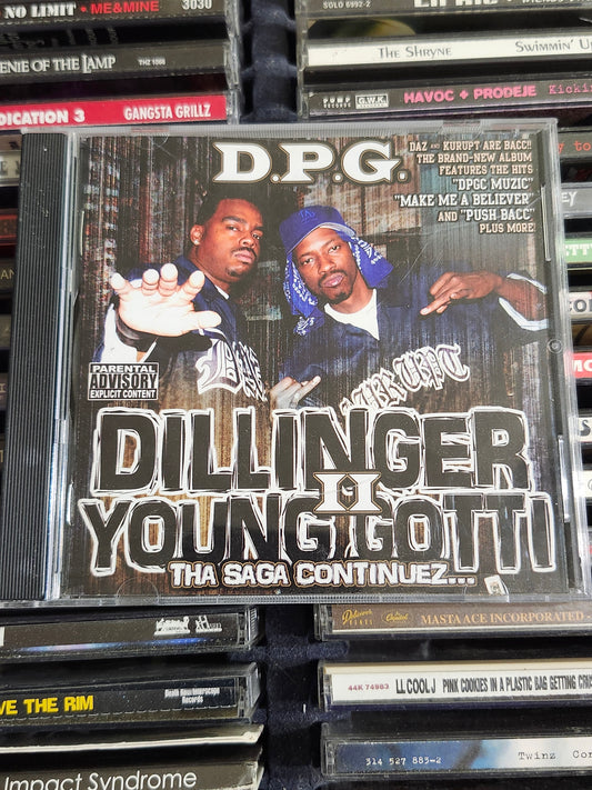 Dillinger & Young Gotti 2-Tha Saga Continuez CD DPG Daz Kurupt Rare HTF OOP