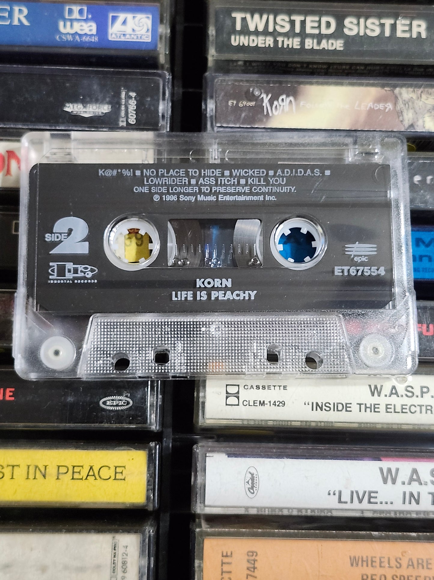 Korn Life Is Peachy Cassette Tape Nu Metal Rare OOP HTF