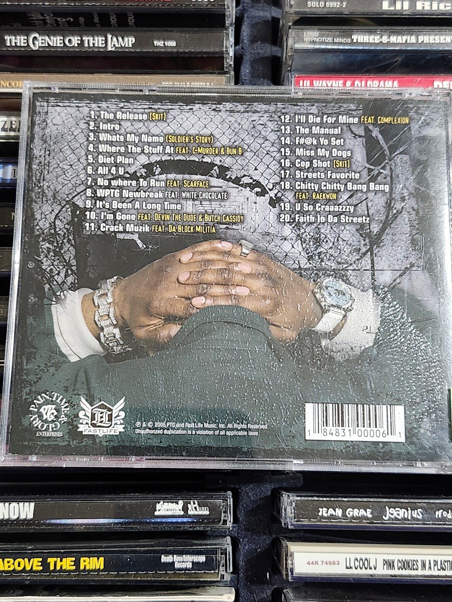 Capone - Pain, Time and Glory CD Gangsta Rap  Rare HTF OOP