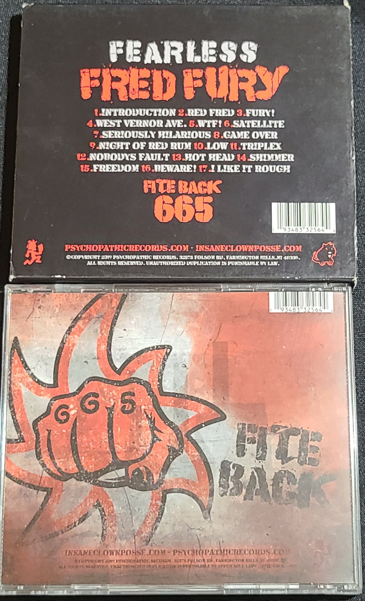 Fearless Fred Fury CD Insane Clown Posse ICP