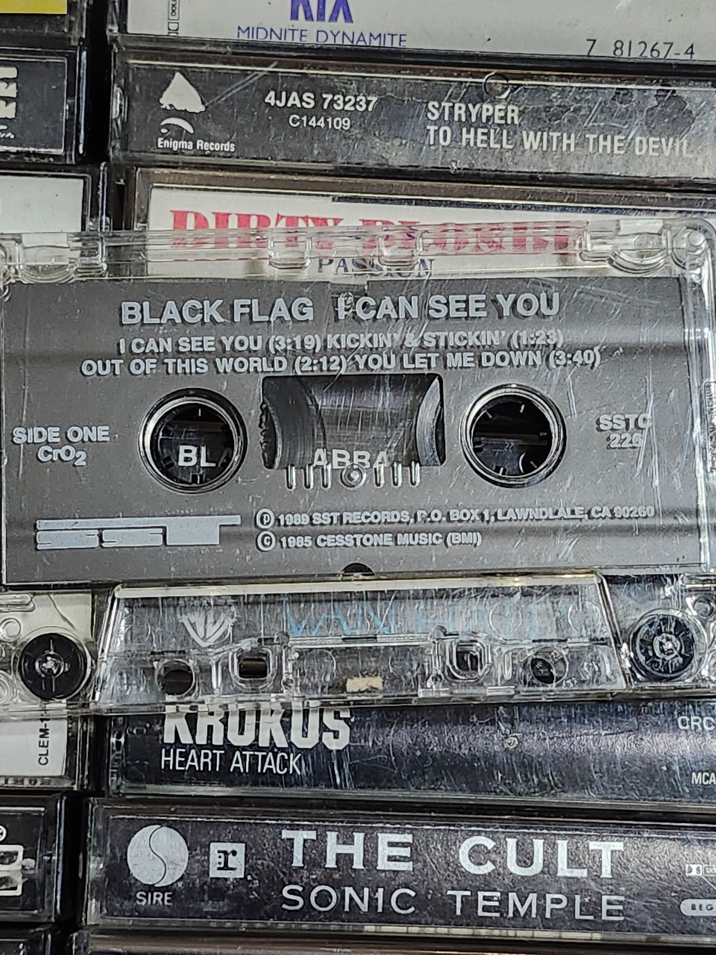 Black Flag Cassette Tape Rare OOP HTF