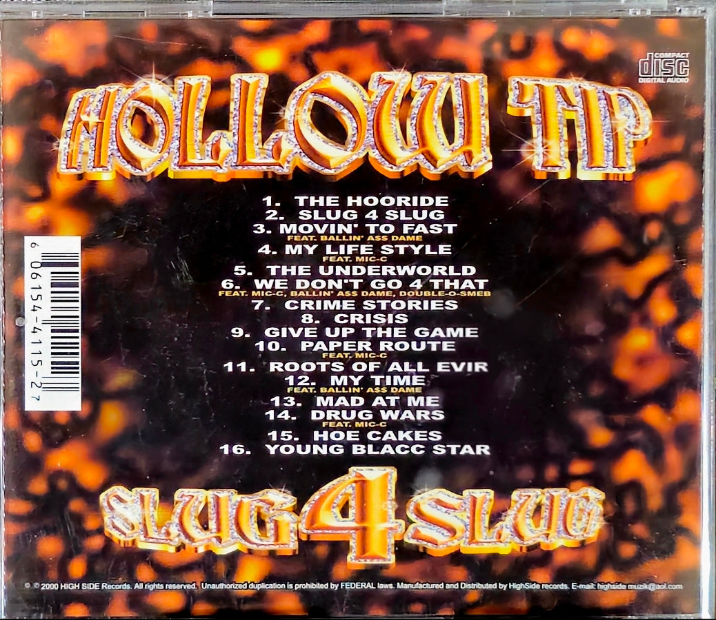 Hollow Tip Slug 4 Slug CD Rare  OOP HTF