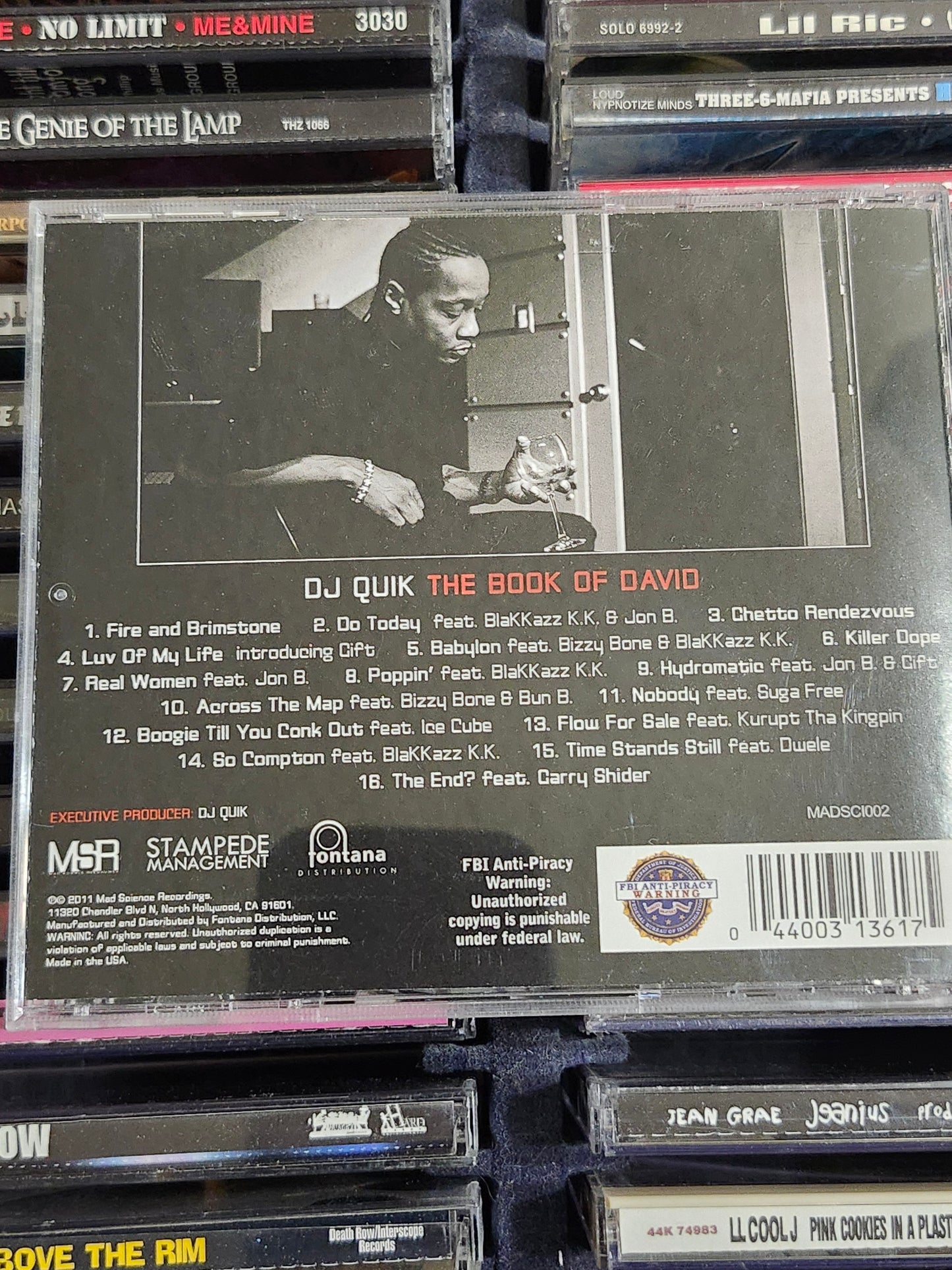 DJ Quik - The Book of David CD Gangsta Hip Hop Rare HTF OOP